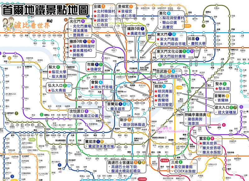 【首爾景點推薦2025】韓國首爾自由行必去景點Top21！首爾景點地圖制霸