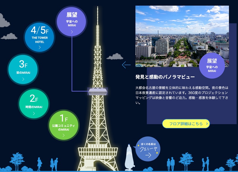 【名古屋電視塔】中部電力Mirai Tower：日本第一座電波鐵塔！夜景門票彙整