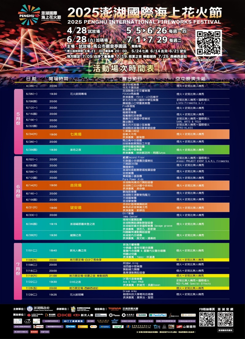 【2025澎湖花火節】史努比75週年煙火秀！日期時間＆觀賞地點行程攻略