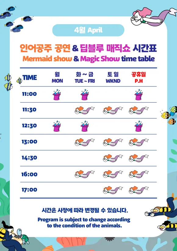 【首爾】COEX水族館：韓國最大室內水族館！2萬隻海洋生物＆美人魚表演好精彩