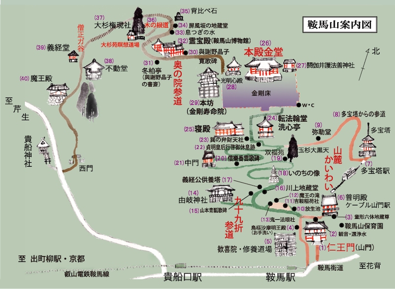 【京都楓葉景點】鞍馬寺：經典天狗必拍！門票、交通搭纜車上山最