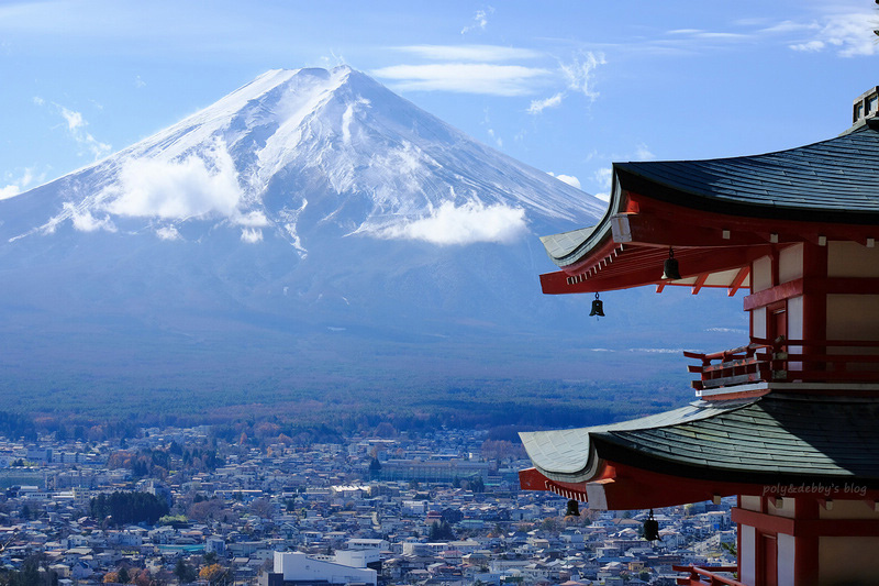 【河口湖】新倉富士淺間神社：絕美富士山景色！忠靈塔、鳥居櫻花