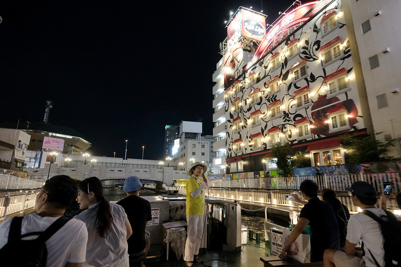 【大阪】道頓堀水上觀光船：用大阪周遊卡免門票！預約晚上夜景超