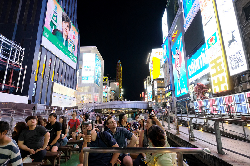 【大阪】道頓堀水上觀光船：用大阪周遊卡免門票！預約晚上夜景超