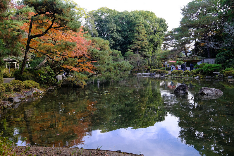 【京都】平安神宮：紀念建都千年而建！神苑櫻花夜櫻點燈＆楓葉必