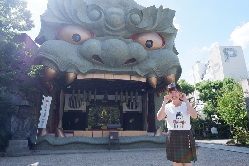 【大阪】難波八阪神社：震撼巨無霸獅子殿！限定御守＆附近景點介紹