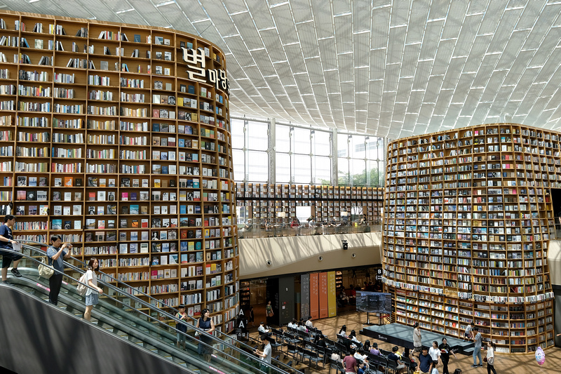 【韓國首爾】星空圖書館Coex Mall：巨無霸書架超吸睛＆