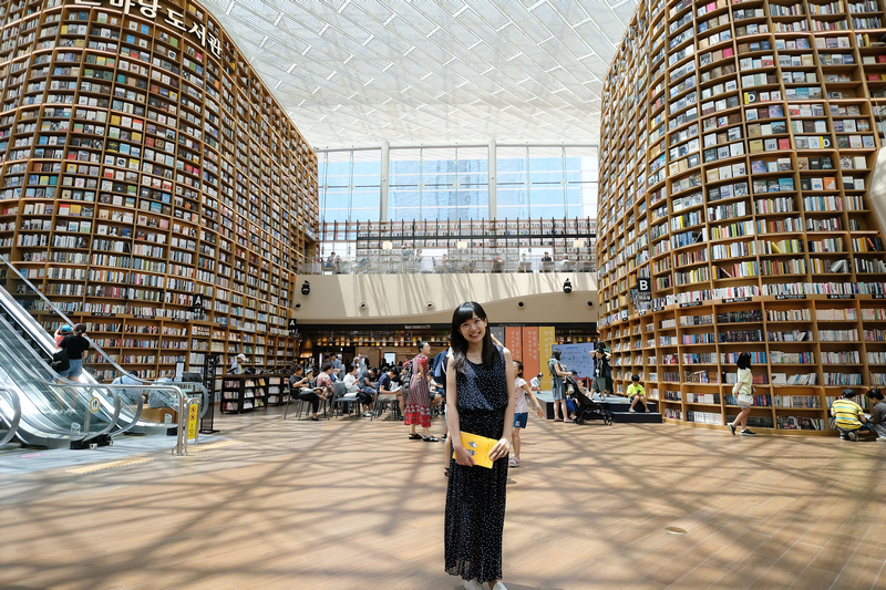 【韓國首爾】星空圖書館Coex Mall：巨無霸書架超吸睛＆