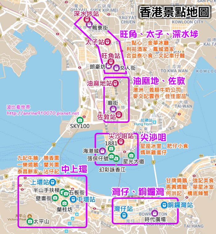 香港住宿區域推薦