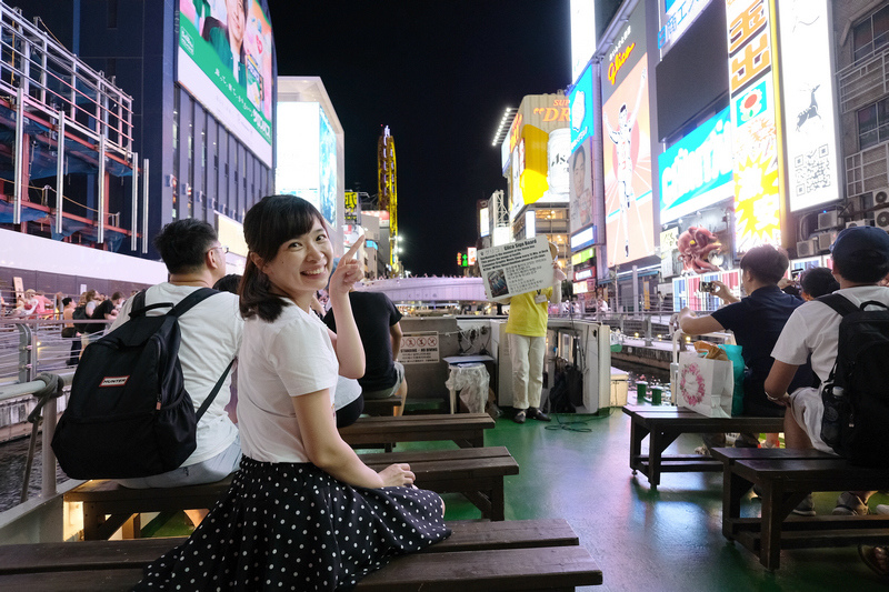 【大阪】道頓堀水上觀光船：用大阪周遊卡免門票！預約晚上夜景超