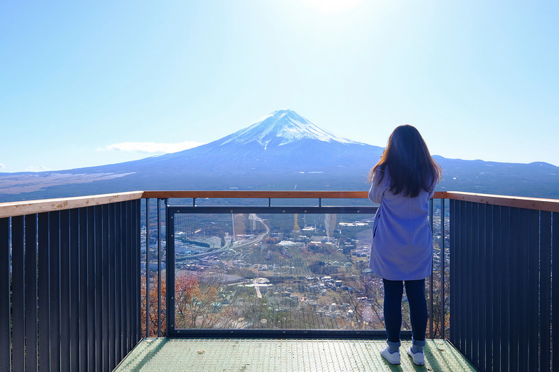 【天上山公園】必搭河口湖纜車！制高點眺望富士山全景＆超酷景觀