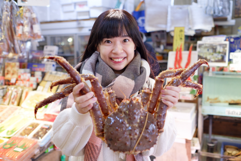 【函館朝市】北海道帝王蟹怎麼挑？價格季節＆店鋪推薦！滿滿蟹肉大滿足