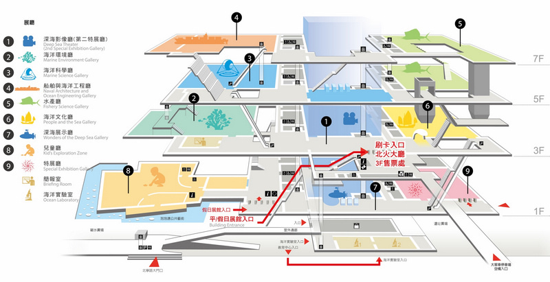 海科館主題館地圖