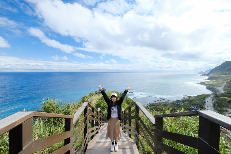 【花蓮豐濱】大石鼻山步道：輕鬆眺望無邊際海景！飛魚卵香腸也是