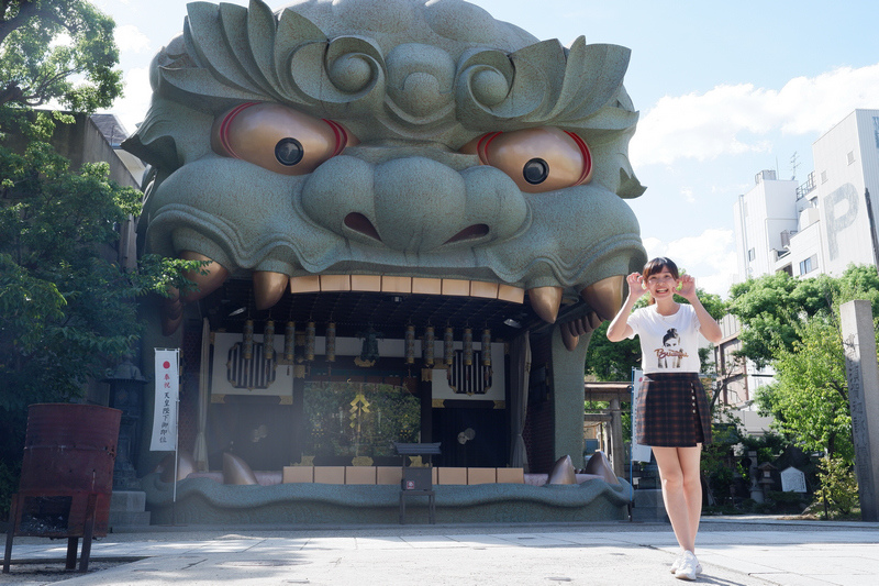 【大阪】難波八阪神社：震撼巨無霸獅子殿！免門票限定御守＆附近