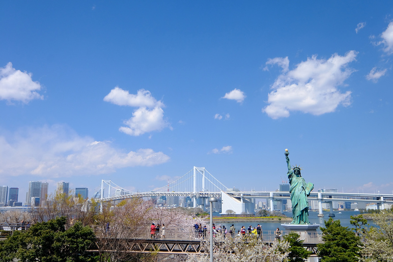 【東京】台場海濱公園：必訪日劇浪漫場景！自由女神＆彩虹大橋夜