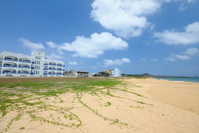 【澎湖】山水沙灘：金黃色耀眼沙灘！浮潛sup、夜光沙藍眼淚、