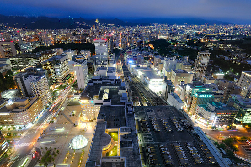 【札幌夜景】JR塔展望室T38：無敵夜景觀景台！連廁所都好狂