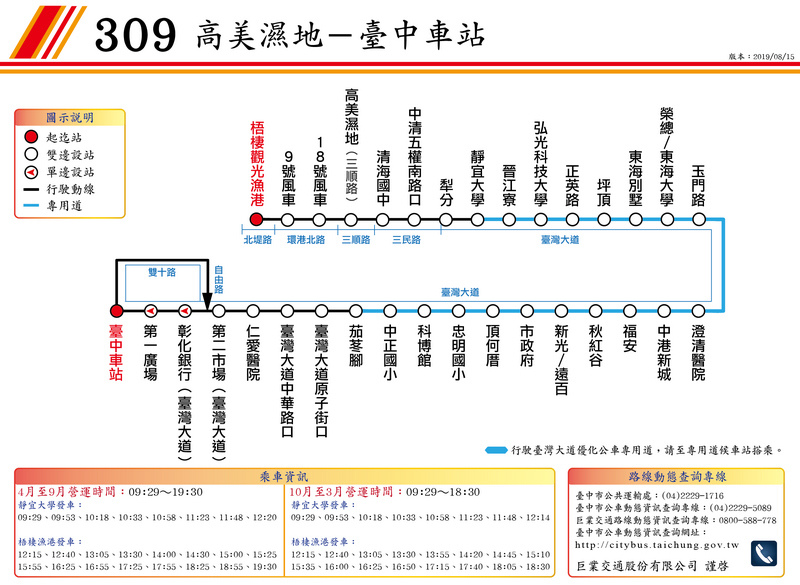 高美濕地公車