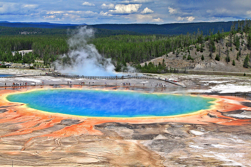 ［遊記篇］ 黃石國家公園：嘆為觀止的地球之眼☆The Grand Prismatic Spring