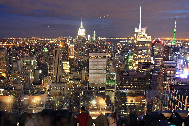 【紐約】洛克斐勒中心觀景台：夜景美翻！Top of the Rock Rockefeller Center